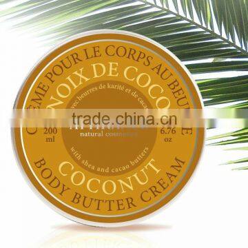 Natural body butter cream Coconut