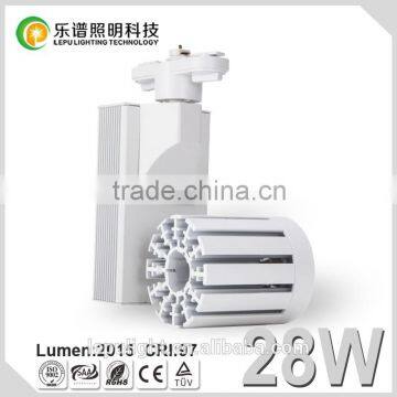 Led Spot Track Lights 28W Cob Led Track Light Dimmable Ra87 110V/220V Led Track Rail Lights Shenzhen Factory photo-3
