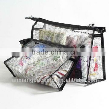 transparent standing up pouch with zipper