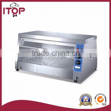 Stainless steel electric food warmer showcase