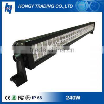led light bar 240w waterproof ip68 vehicle led offroad light bar amber led offroad light bar