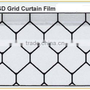 clear 0.5mm ESD Vinly Grid curtain