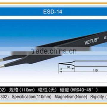 HRC40 Black Stainless Steel ESD Tweezers photo-4