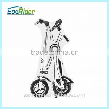 EcoRider Portable and folding electric bike sccooter E6 personal transporter folding electric scooter bike for sale