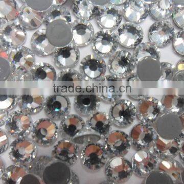 2015 high quality double flat glue ss20 crystal dmc rhinestone hot fix for clothing,bags,shoes