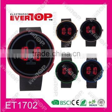 round touch screen LED watch ET1702