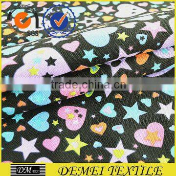 wholesale canvas custom fashion heart and heart print fabric