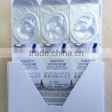 vodaclear wholesale korea clear prescription monthly contact lenses with power