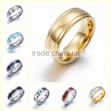 Dubai gold plating jewelry women and men stainless steel ring fashion jewelry made in China