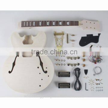 Wholesale ES body with two f hollows guitar kit