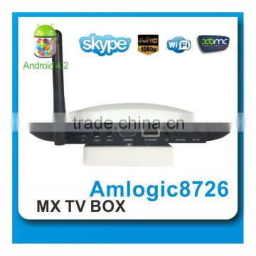 google with build in HD camera mx dual core Android 4.2 smart tv box android tv box