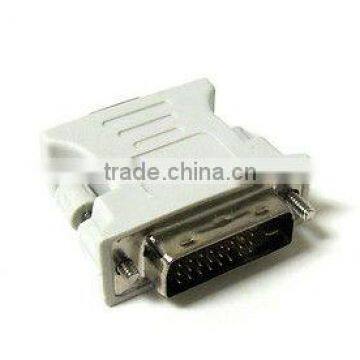DVI-I(24+5) Dual Link Male to HD15(VGA) Female Gold Plated