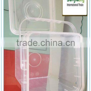 Multi-function white pails or transparent plastic square buckets for sale