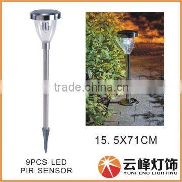 Hight LUMEN Stainless Steel Solar Wall Top Light With PIR Sensor Solar Garden Light Solar Fence Light photo-5