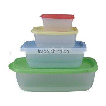 set of 4 rect storage container