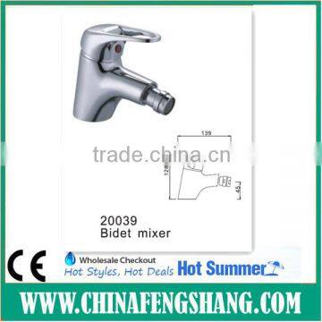 single lever deck mounted bidet mixer faucet