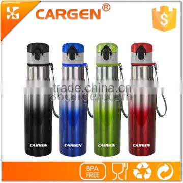 Fanshion flip bicycle stainless steel vacuum water bottle