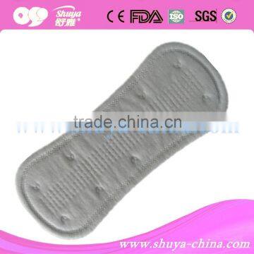 155mm embossed unfolded breathable panty liners