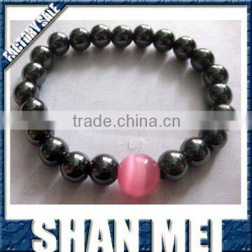 best selling wholesale natural Hematite bead bracelet for men