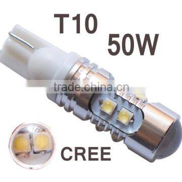 new product super bright t10 auto light,Led light 194 50W 921 ,T10 50W Cree Led bulb