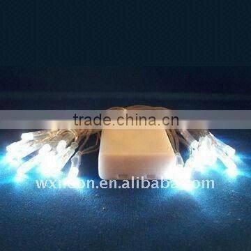 battery string light -white LED-white battery box