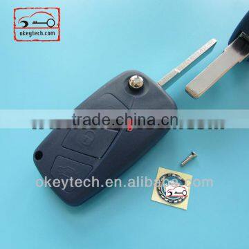 Best price car key case Fiat flip key shell 3 button for fiat flip key case for fiat key case