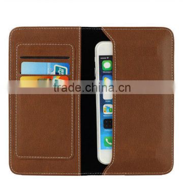 Free simple design high quality leather cover case for iphone 6s/6s plus