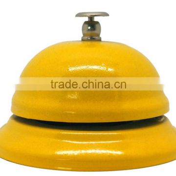 table call bell in silver or gold cover with colorful painted base