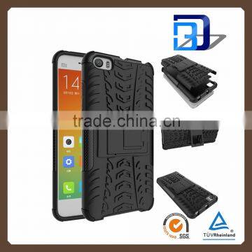 Buy direct from china Slim 2 in 1 PC+TPU Hybird armor rugged case cover for Xiaomi 5 with stand, for Xiaomi 5 case