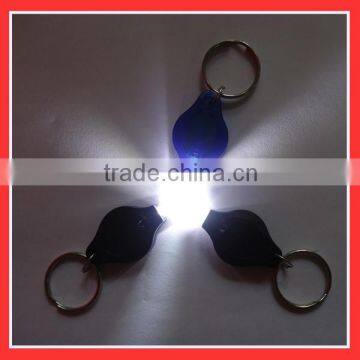 cheapest uv led light keychain,led light up keychain light as souvenir gift