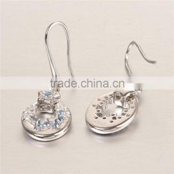 New Trendy Victoria Series Teardrop Spinel Hoop Earrings photo-3