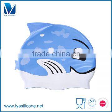 Custom Animal Design Kids Silicone Swimming Hat