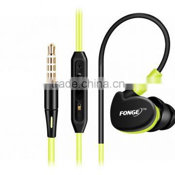 Colorful box package 3.5mm headphone with mic for iPhone mobile phone headphone