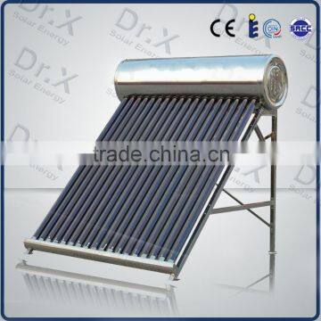 high quality protable Compact non-pressurized solar water heater price for diy