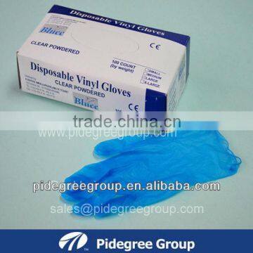 Buy Cheap Blue Vinyl Powder Examination Gloves