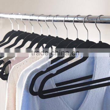 Non-Slip Velvet Clothes Hangers With Notched Frames, Suit Hanger, Flocked Hanger photo-6