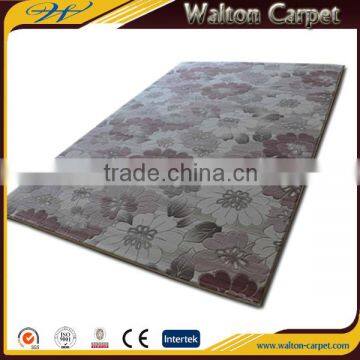 Floral polypropylene machine woven hand made area rugs
