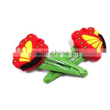 Custom PVC topper cheap price large hair clips