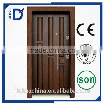 High Quality Bullet Proof Security Door Designs Armored Wood Composite Door Exterior Gates photo-5