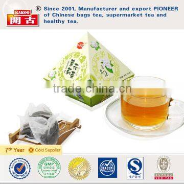 Kakoo jasmine tea & triangle jasmine tea bag & nylon pyramid jasmine tea bag