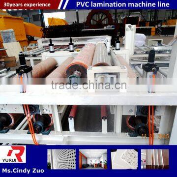 automatic thermal PVC laminating machine/gypsum ceiling board production line with 400pc