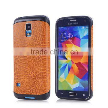Guangzhou Factory Direct Sell Alligator Leather Case For Sumsung Galaxy S5