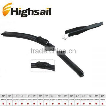 Black traditional wiper blade