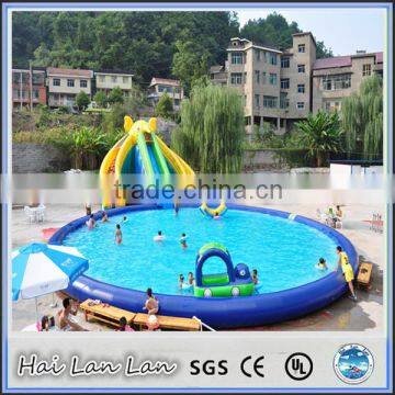 2015 cheap price large inflatable pool slide on alibaba