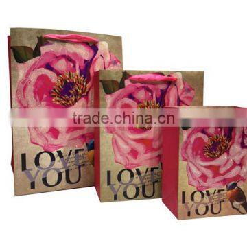 The Most Popular Design Gift Paper Bag With Ribbon Handles photo-1