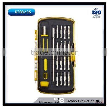 Professional Tool Set Including Bit Set, Extension Bar, Ratchet Handle ST9823S
