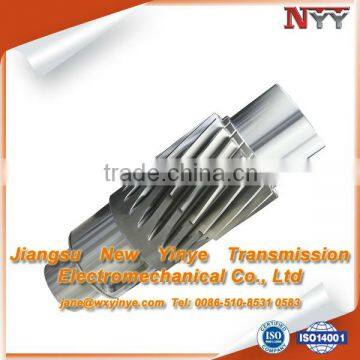 cylindrical helical involute steel gear shaft