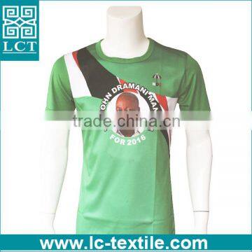 Supply Heat Transfer Print Cool Micro Polyester Dry Mesh Shirts for Election