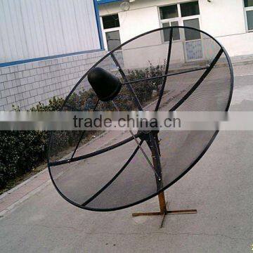 2.4m outdoor mesh satellite antenna