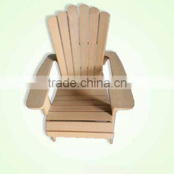 Wood plastic composite weather resistance beach chair